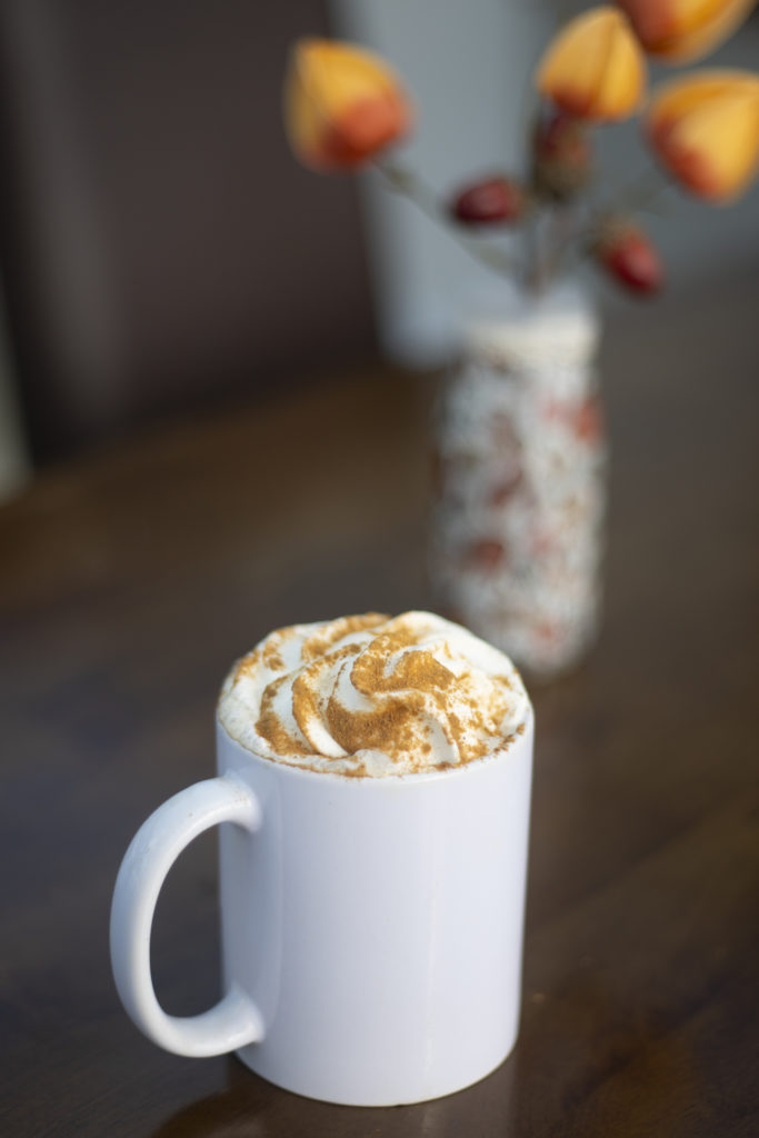 Pumpkin Spice Latte at Flights and Bites Cafe Tatenhill Airfield