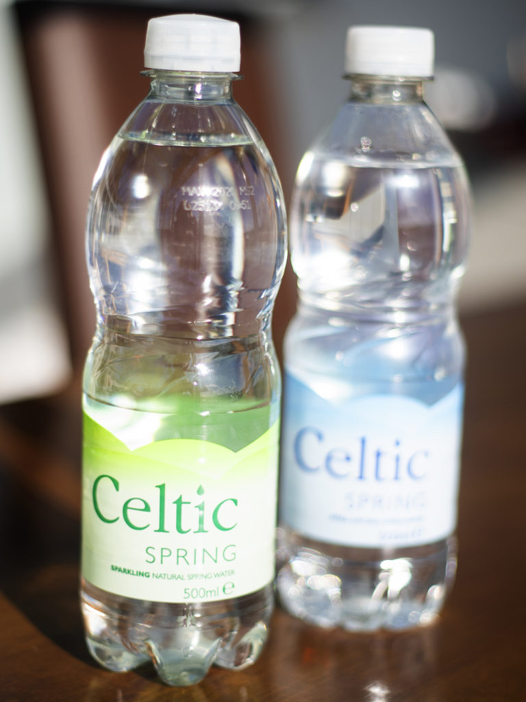 cold mineral water at flights and bites cafe tatenhill airfield