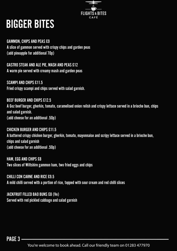 AUTUMN MENU TATENHILL AIRFIELD CAFE 2025 - PAGE 3